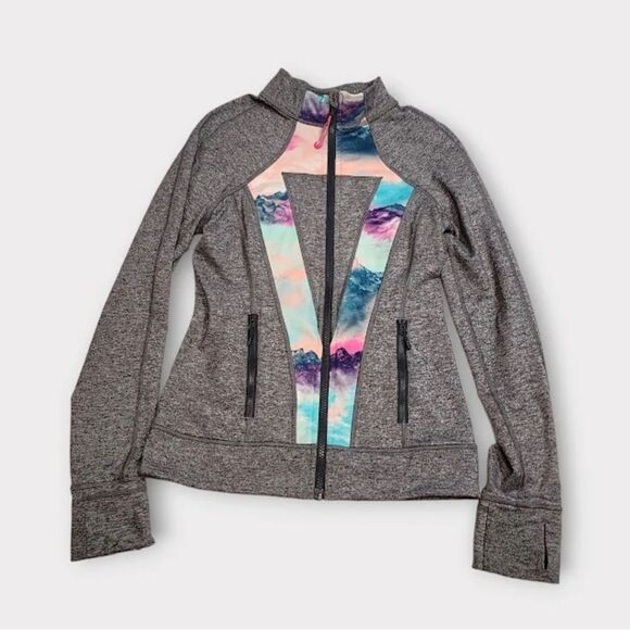 Ivivva Gray Zip Up Athletic Jacket Sz 7 - Picture 1 of 5